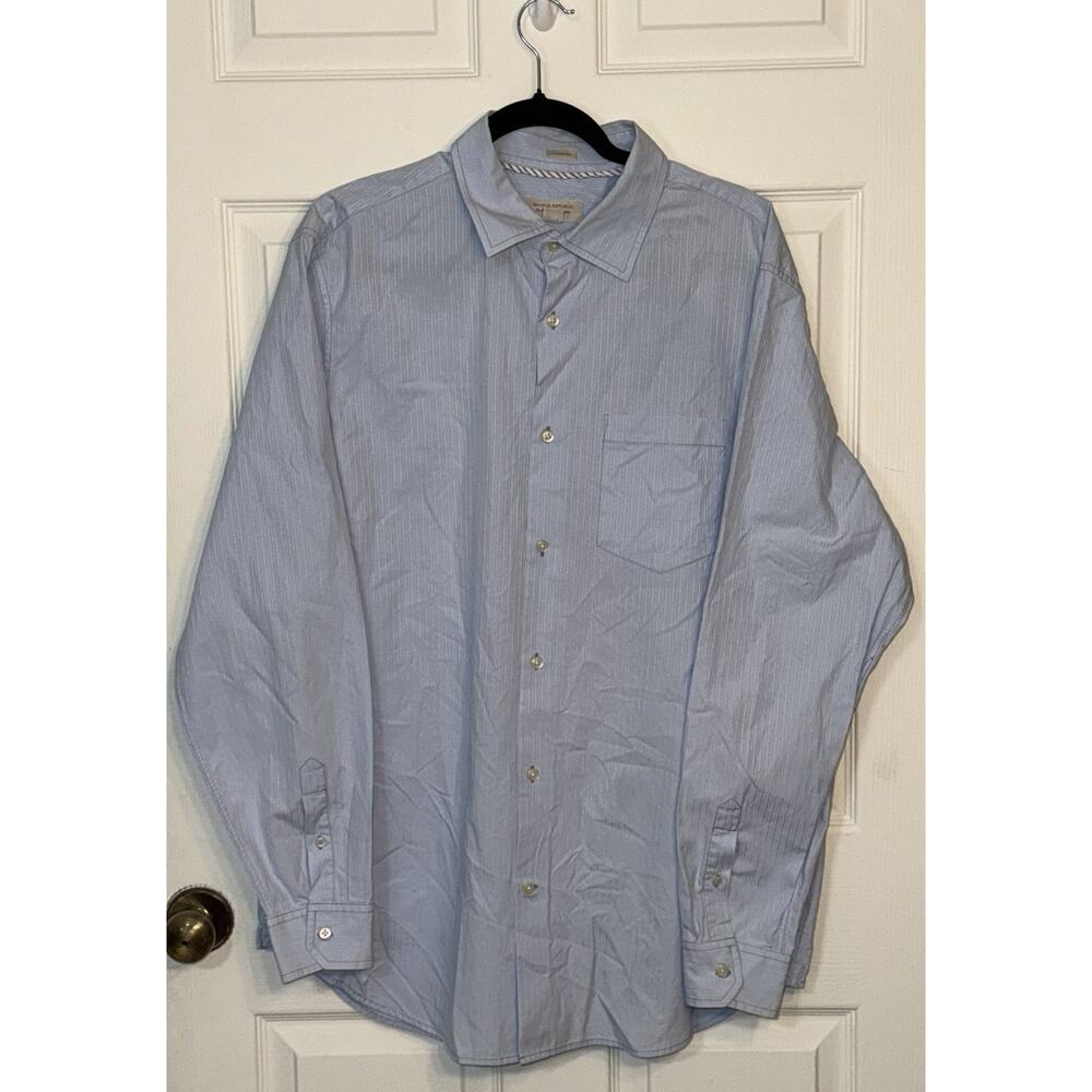 Banana Republic Shirt Classic Fit Men’s Light Blue Button Up Long Sleeve (XL)